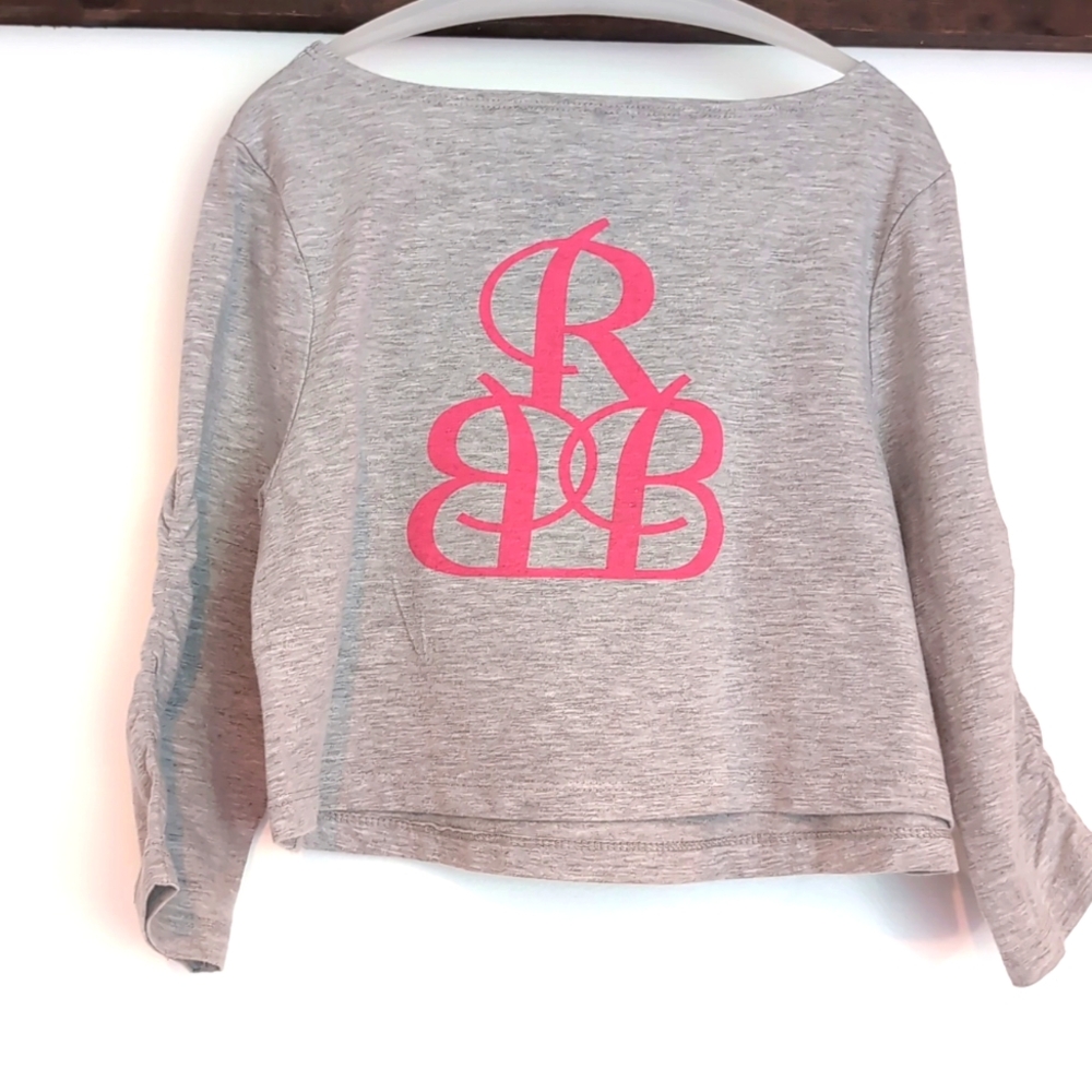 Right Bank Babies Cropped Long Sleeve Girls Cotton T Size 7